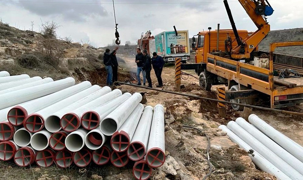 Batman’da o köye içme suyu şebekesi