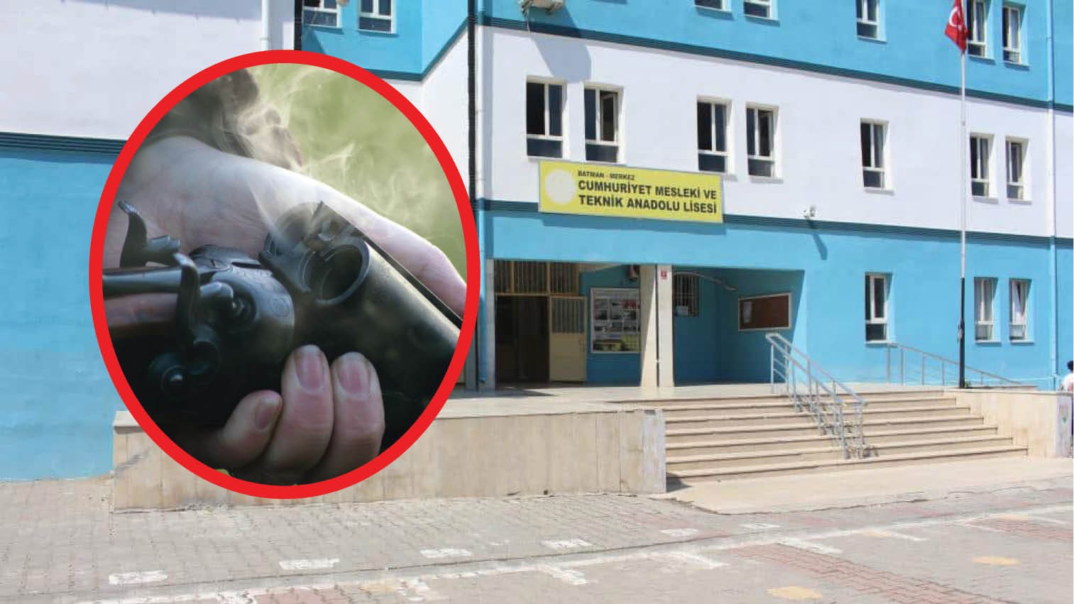 Batman’da bir şahıs liseyi pompalı tüfekle bastı