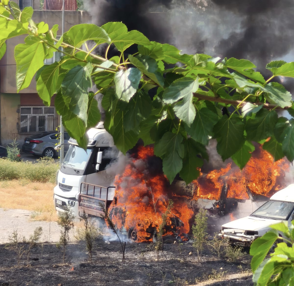 Batman’da bayram günü yangın