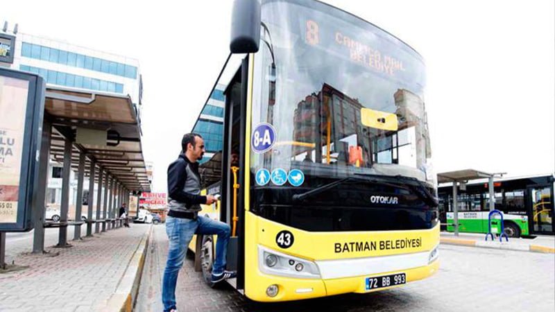Batman’da halk otobüsü ücretlerine zam