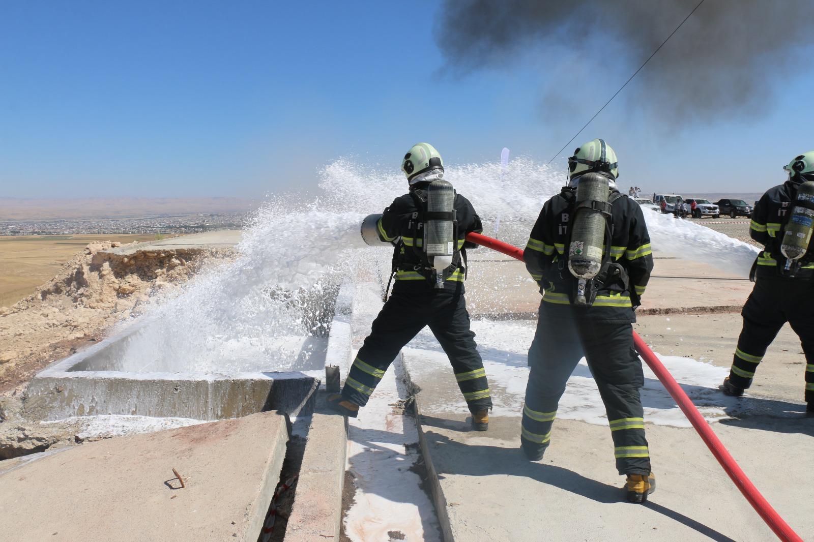 Batman itfaiyesinden nefes kesen tatbikat