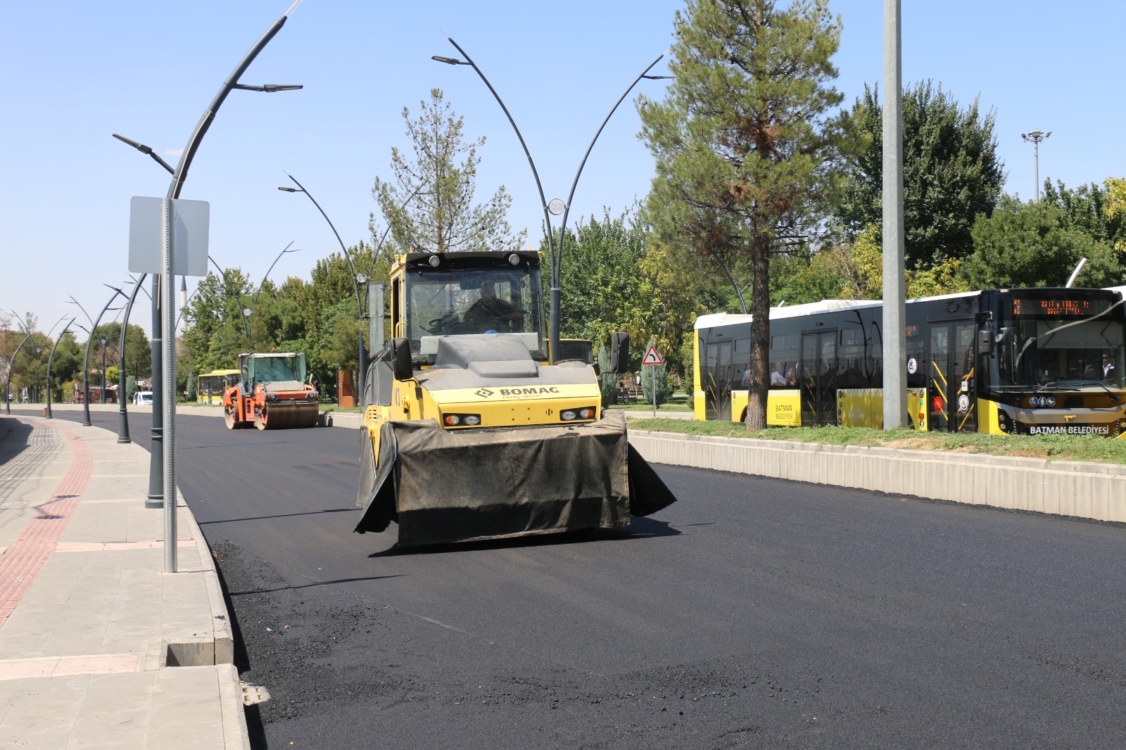 Özgürlük Bulvarı’na son asfalt