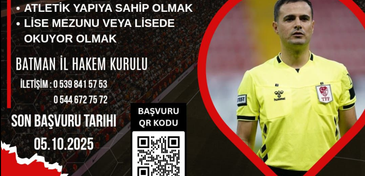 Batman’da Hakemlik Kursu Açılıyor