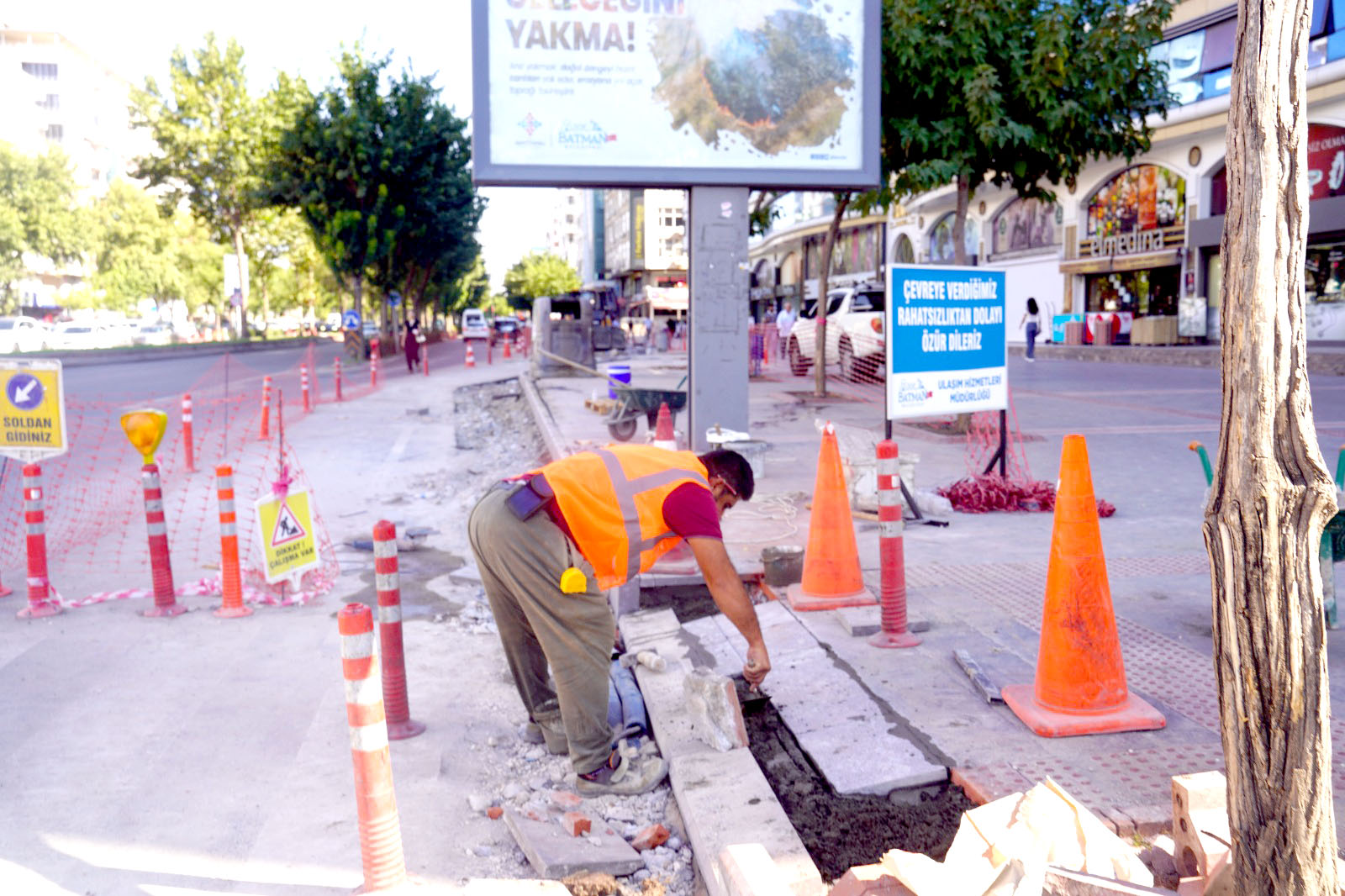 Batman’da kavşak düzenleme projesi hızla devam ediyor