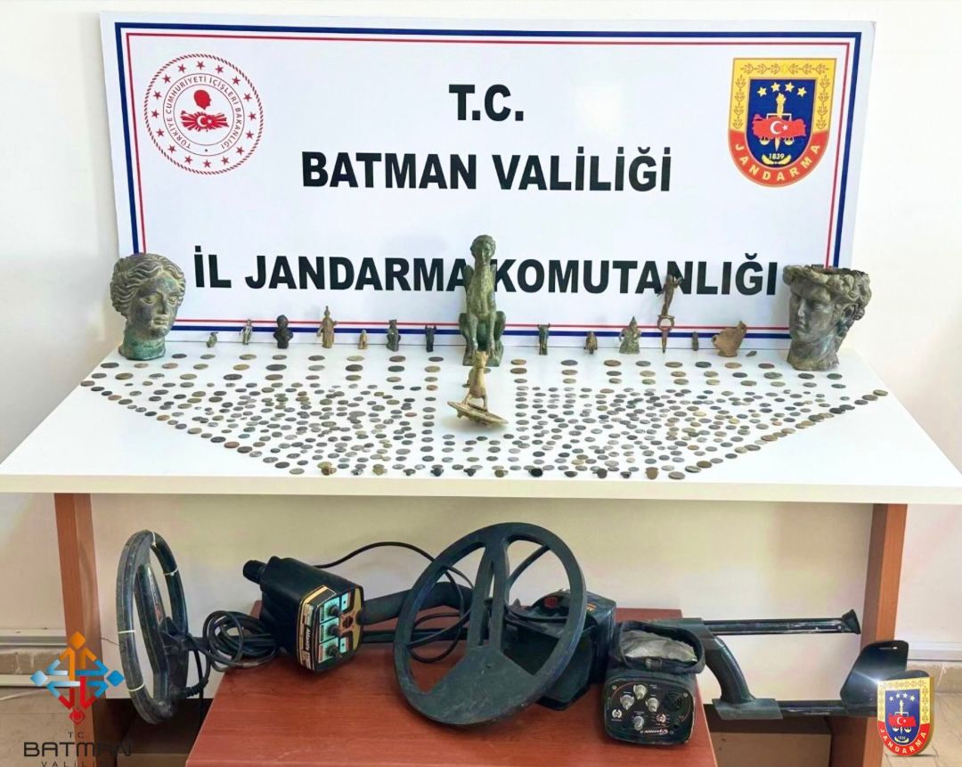Batman’da define avcılardan adeta hazine ele geçirildi