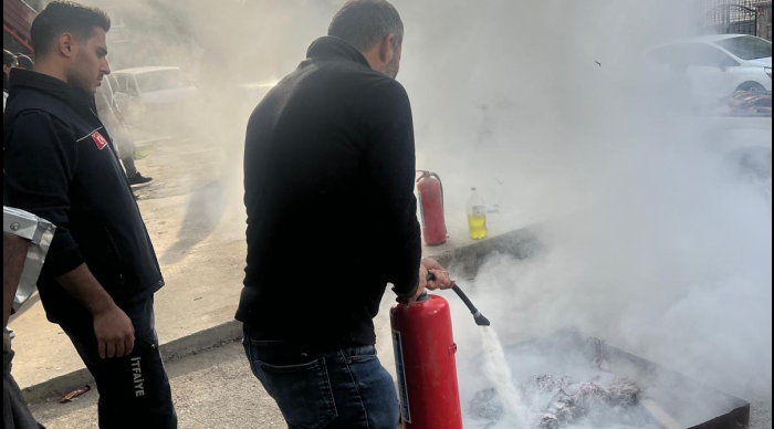 Batman Belediyesi’nden tekstil fabrikasında yangın tatbikatı