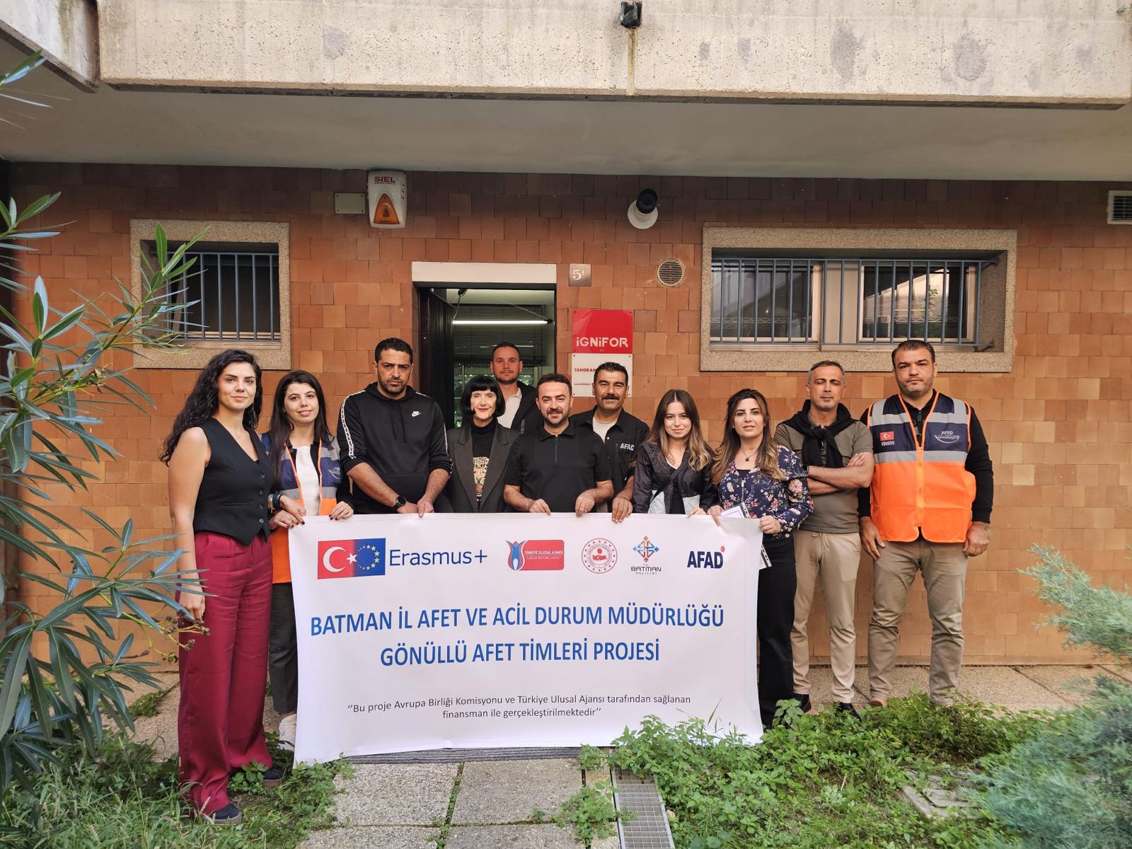 Batman AFAD gönüllüleri İtalya’da