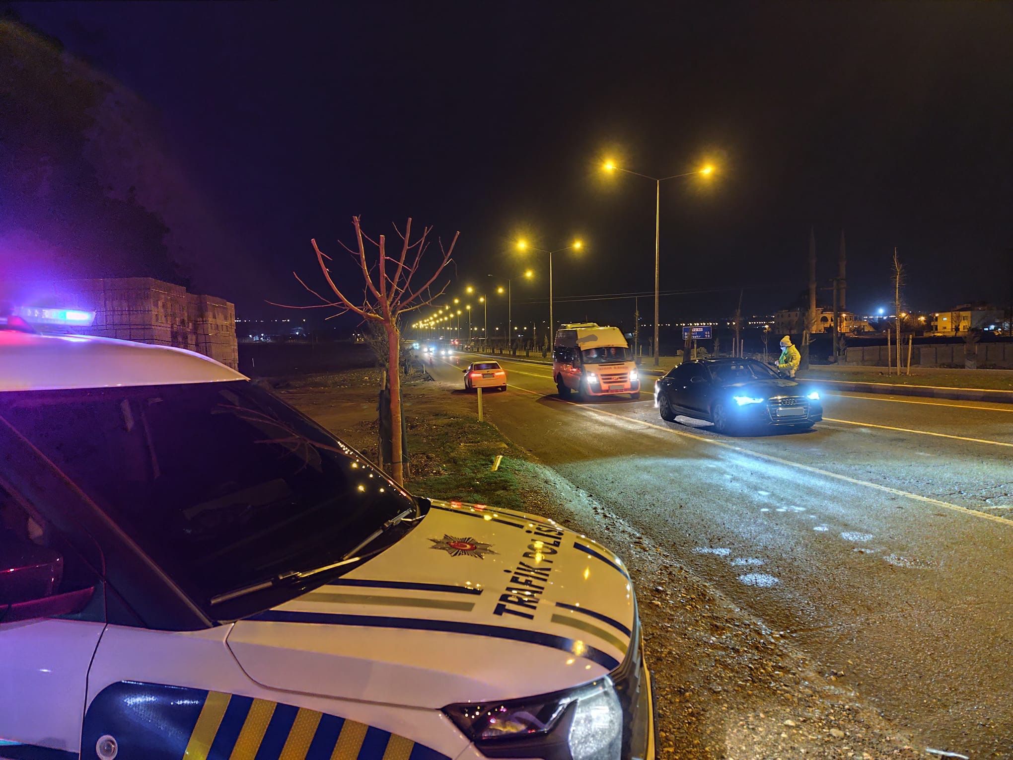 Batman çevre yolu için polis ekipleri harekete geçti