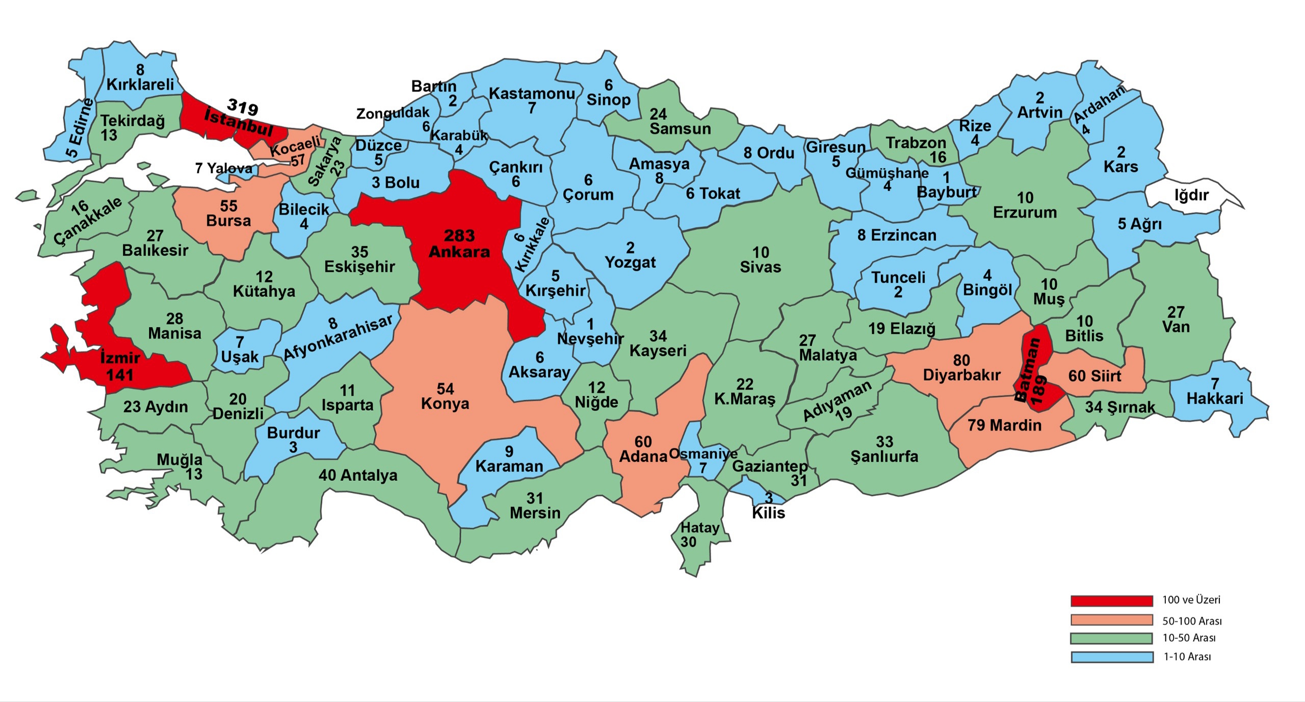Türkiye genelinden Batman’a 10 bin 600 başvuru