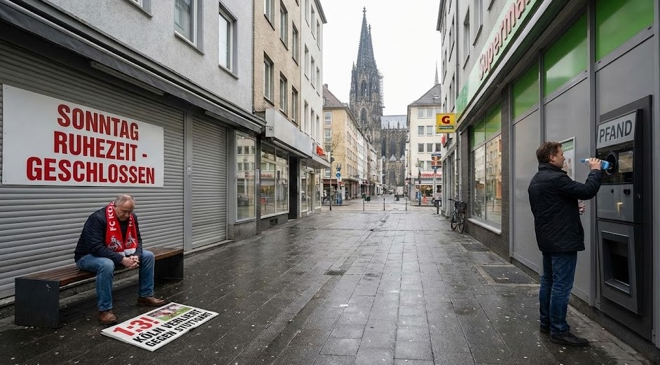Köln’de sessiz pazar ve sahada hüzün