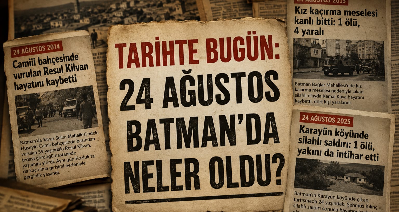 Tarihte Bugün: 24 Ağustos’ta Batman’da yaşanan acı olaylar