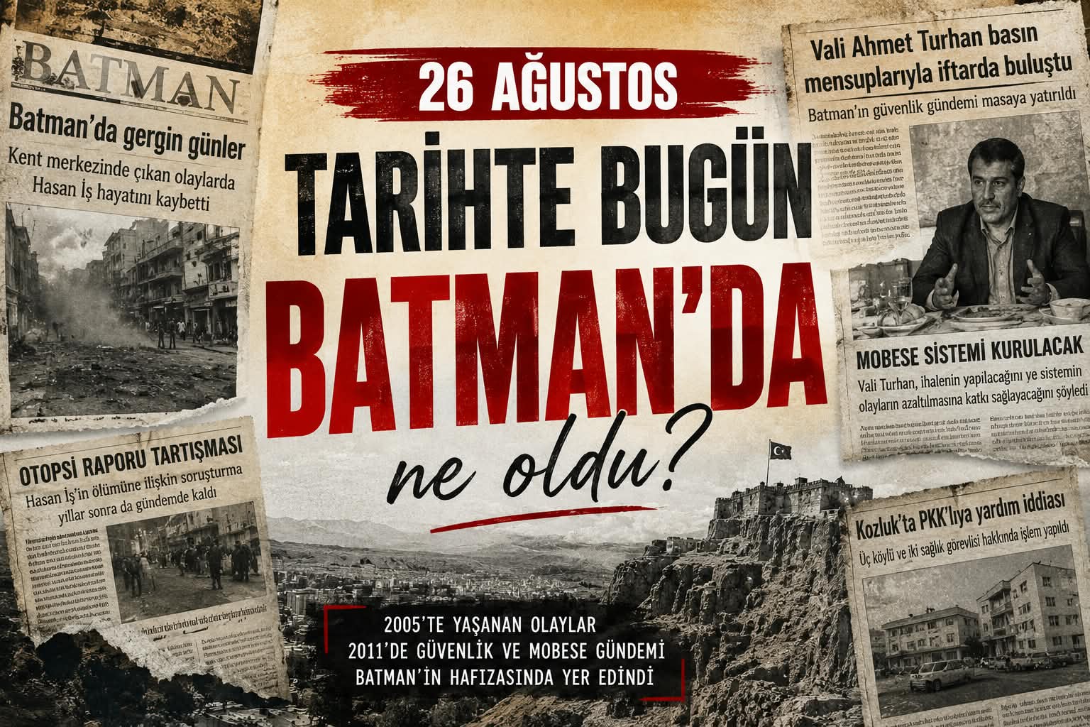 Tarihte bu gün Batman’da ne oldu? 26 Ağustos