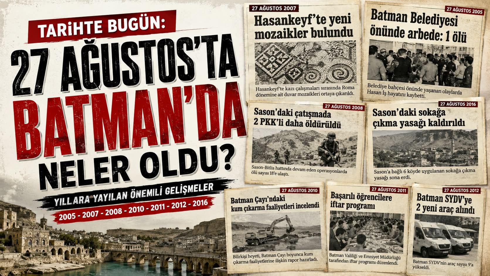 21 yıl önce bugün Batman’da ne oldu?