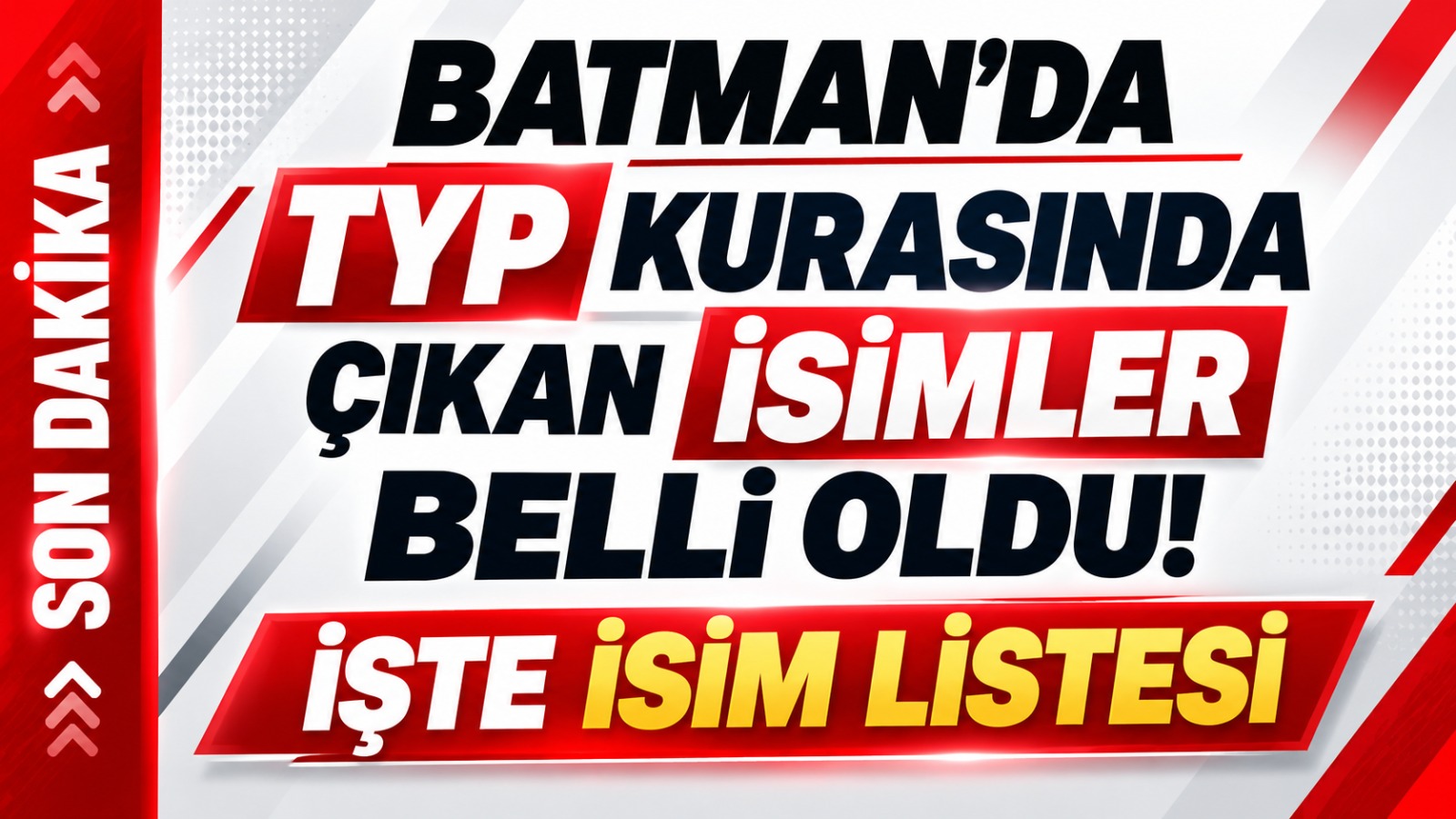 Batman’da işkur TYP kurası isim listesi açıklandı
