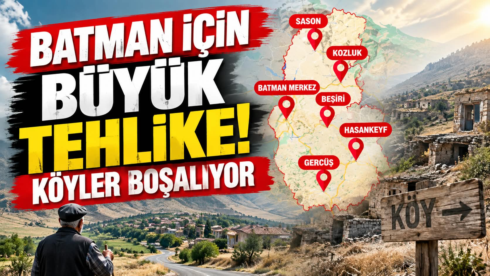 Batman için büyük tehlike! Köyler boşalıyor