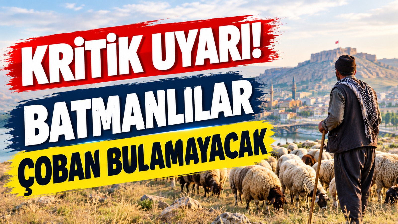 Kritik uyarı! Batmanlılar çoban bulamayacak