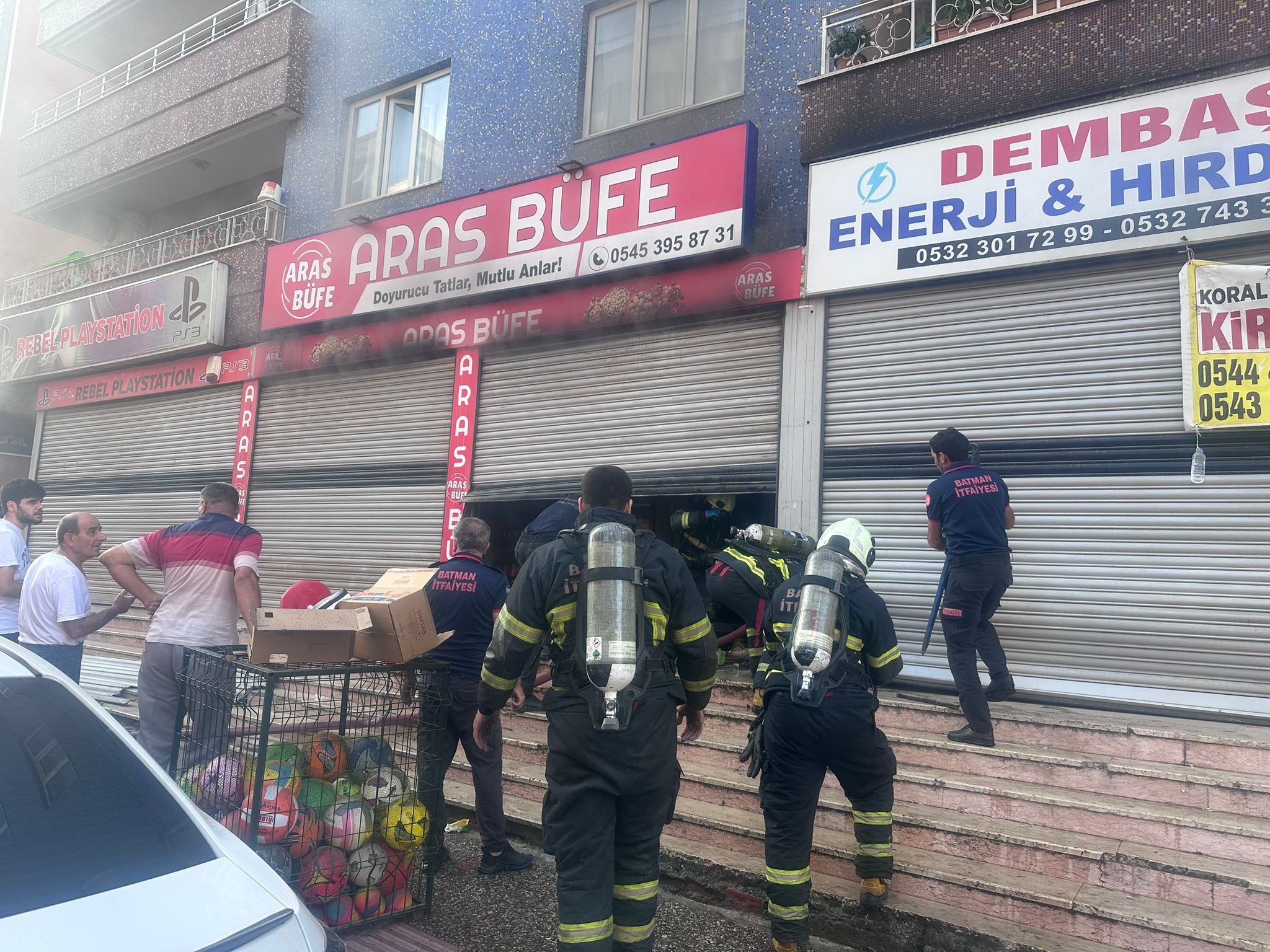 Batman’da büfe yangını