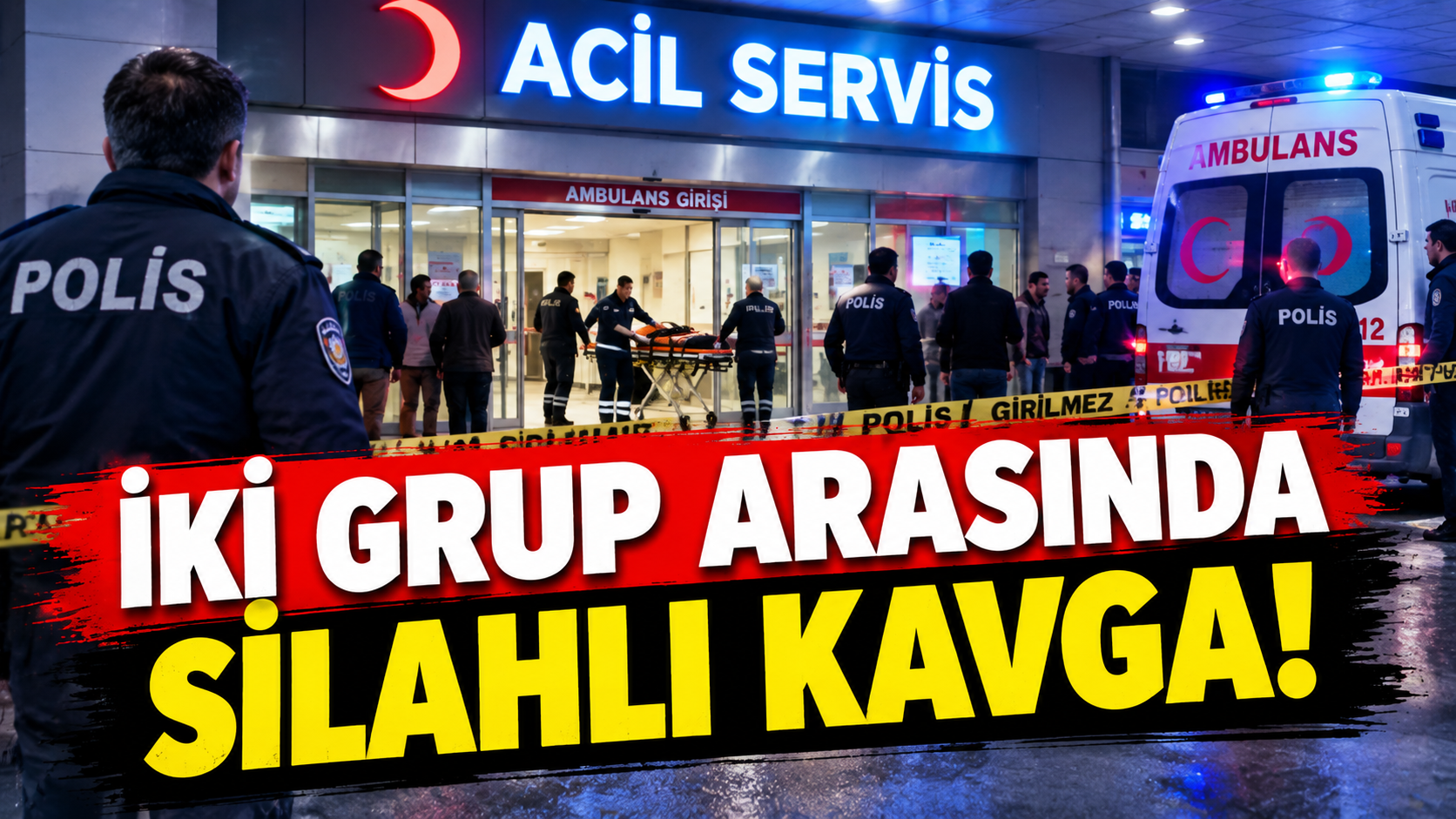 İki grup arasında silahlı kavga!