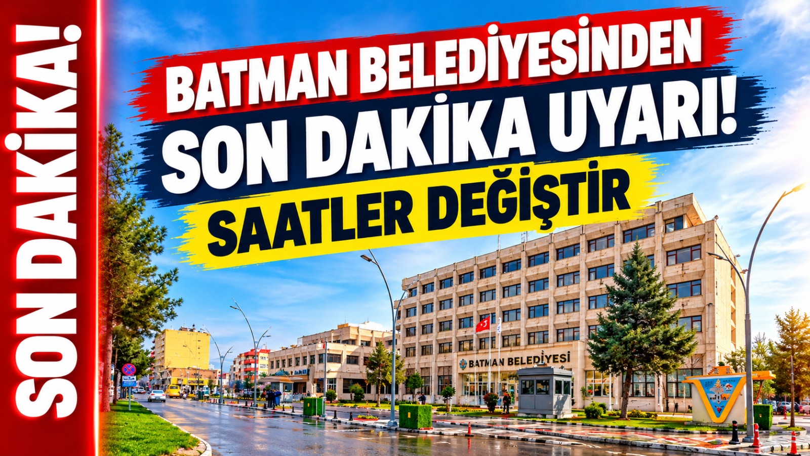 Batman Belediyesinden son dakika uyarı! Saatler değiştir