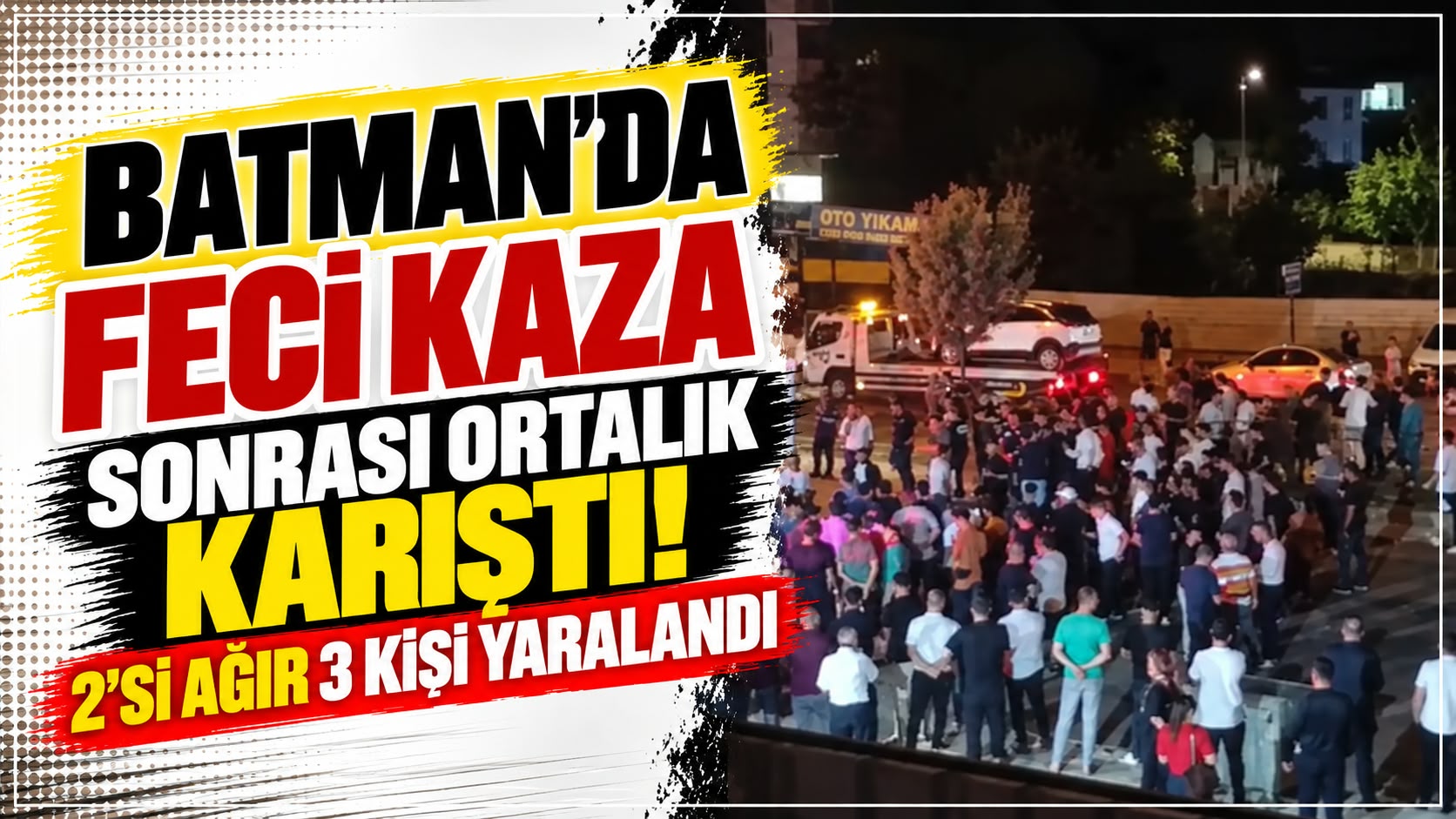 Batman’da feci kaza sonrası ortalık karıştı! 2’si ağır 3 kişi yaralandı