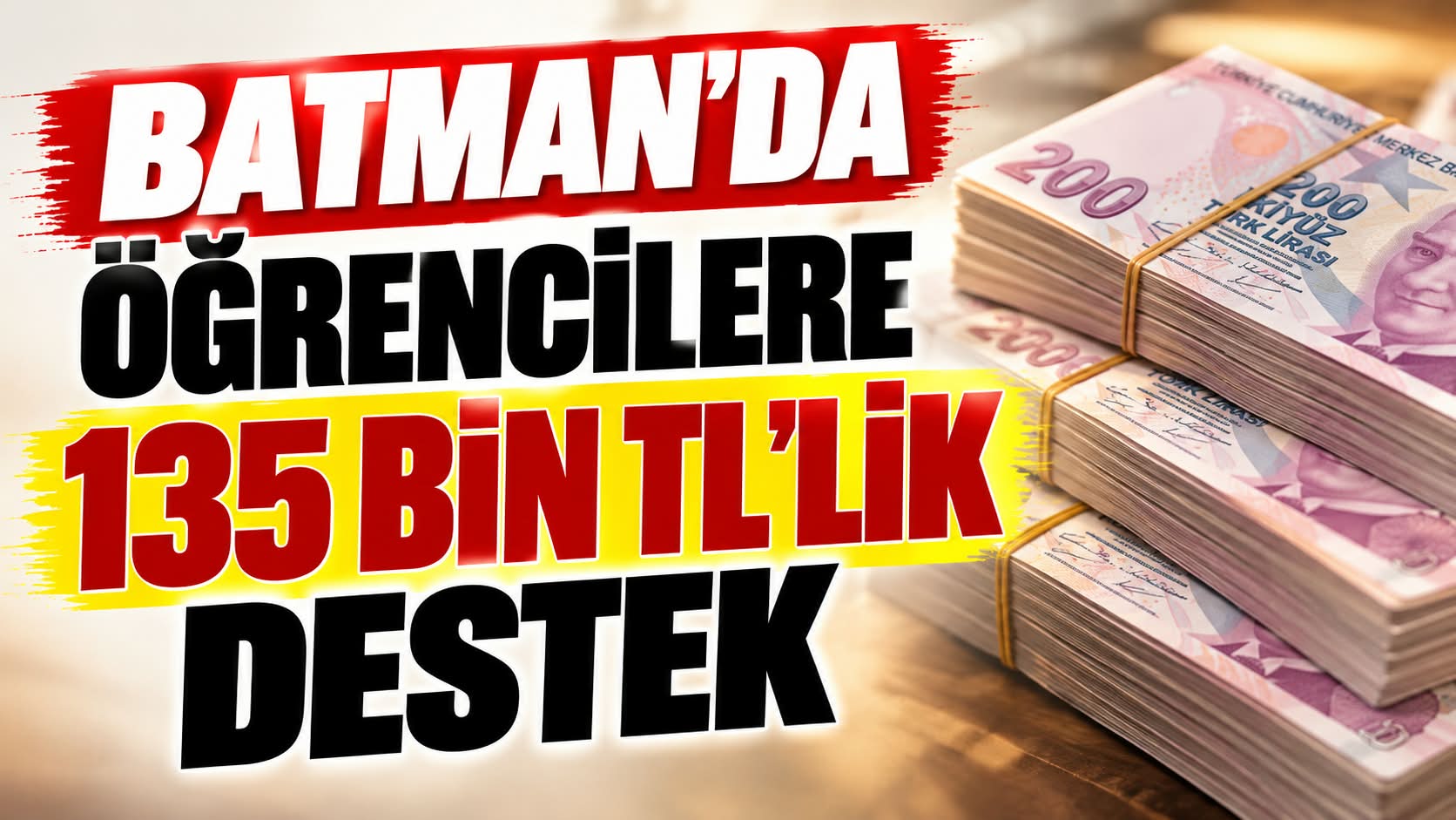 Batman’da öğrencilere 135 bin TL’lik destek