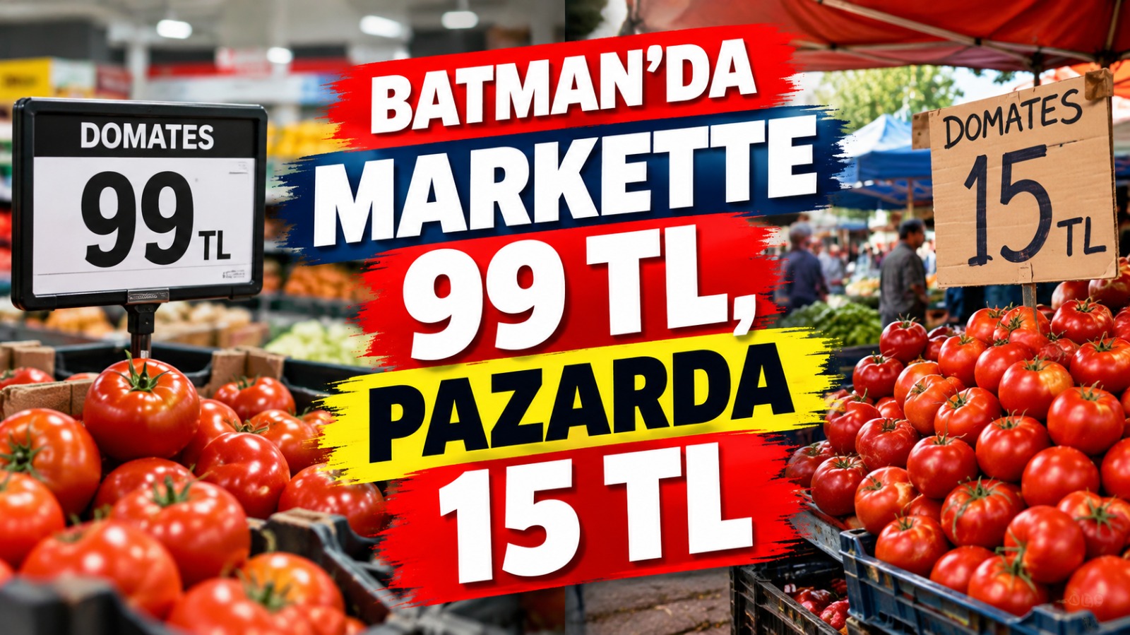 Batman’da markette 99 TL, pazarda 15 TL