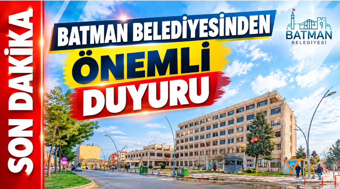 Batman Belediyesinden önemli duyuru