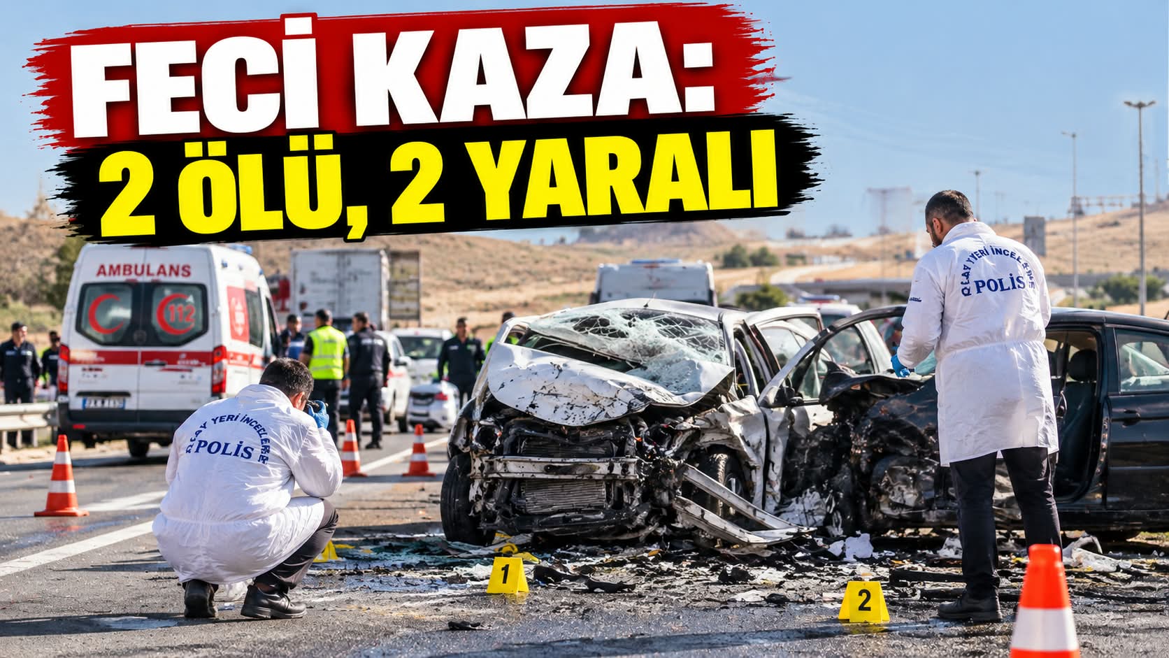 Feci kaza: 2 ölü, 2 yaralı